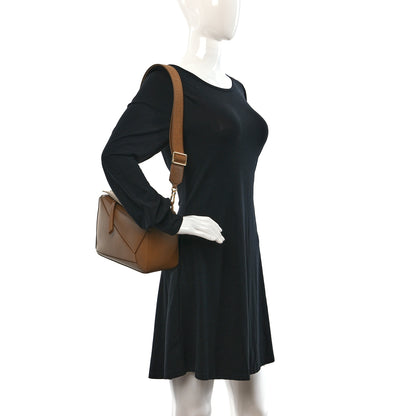 Loewe Satin Calfskin Small Puzzle Bag Oak 2 of 8