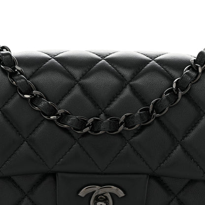 Chanel Lambskin Quilted Mini Rectangular Flap So Black 9 of 14