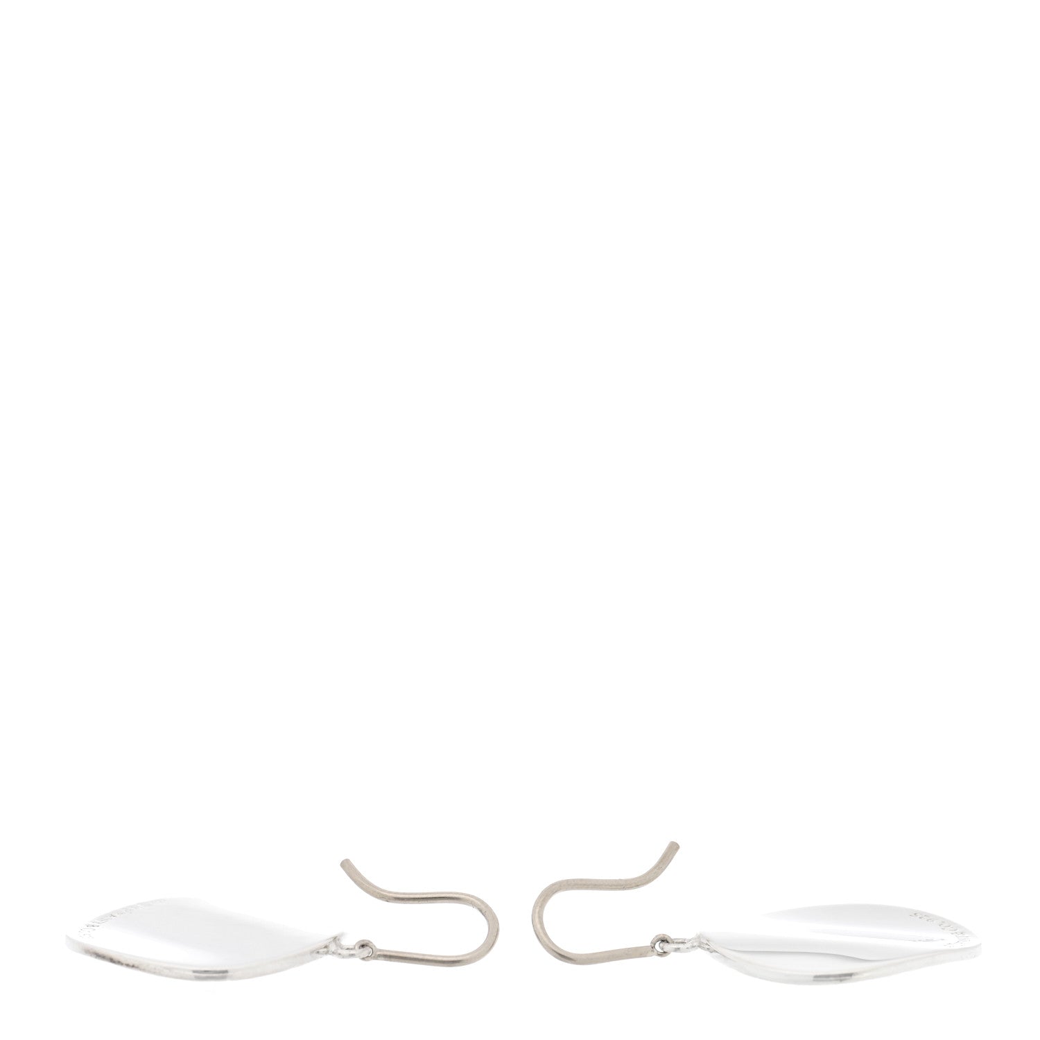 Tiffany Sterling Silver Notes Round Drop Earrings 3 of 4