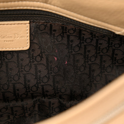 Christian Dior Calfskin Logo Charm Shoulder Bag Beige 11 of 14