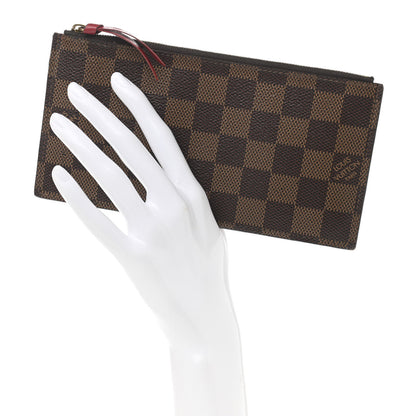 Louis Vuitton Damier Ebene Felicie Chain Wallet Zippered Insert 2 of 7