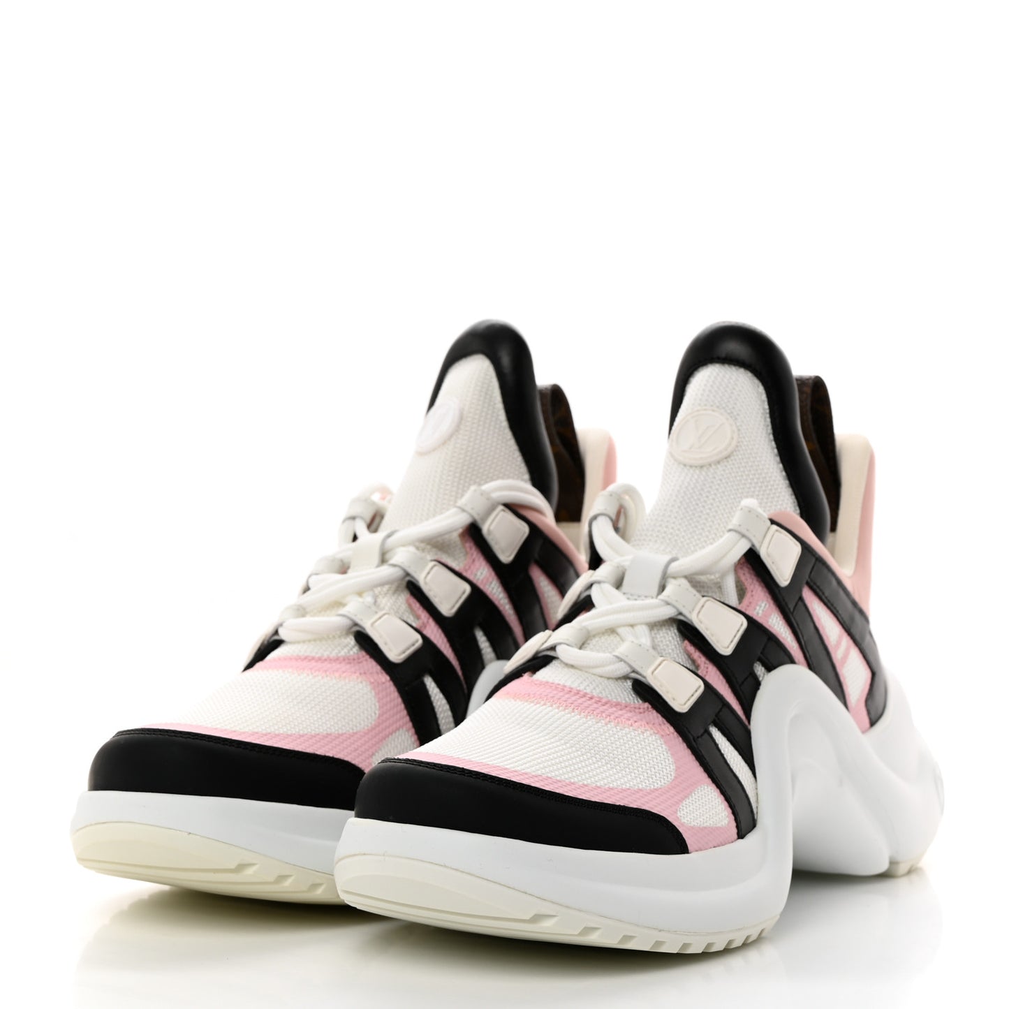 Calfskin Technical Nylon LV Archlight Sneaker 40 Rose Clair