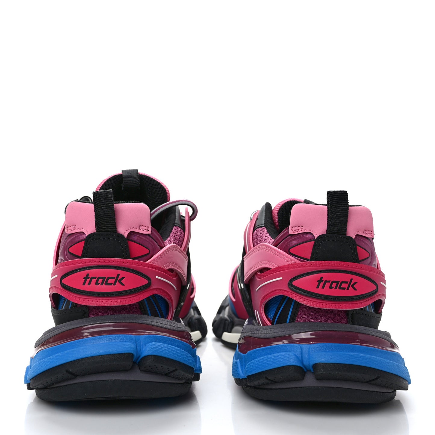 Mesh Nylon Metallic Fabric Womens Track Sneakers 38 Pink Blue