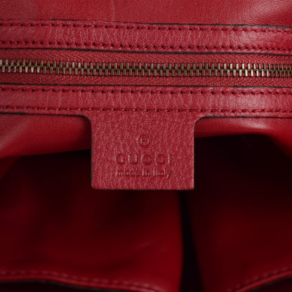 Gucci Deerskin Large Hip Bamboo Shoulder Bag Raspberry Candy 7 of 8