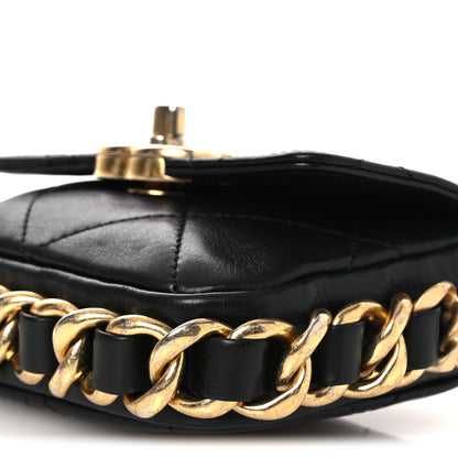 Chanel Calfskin Quilted Mini Framing Chain Bag Black 10 of 12