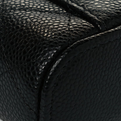 Chanel Caviar Quilted Small Handle With Care Vanity Case With Chain Black 8 of 13
