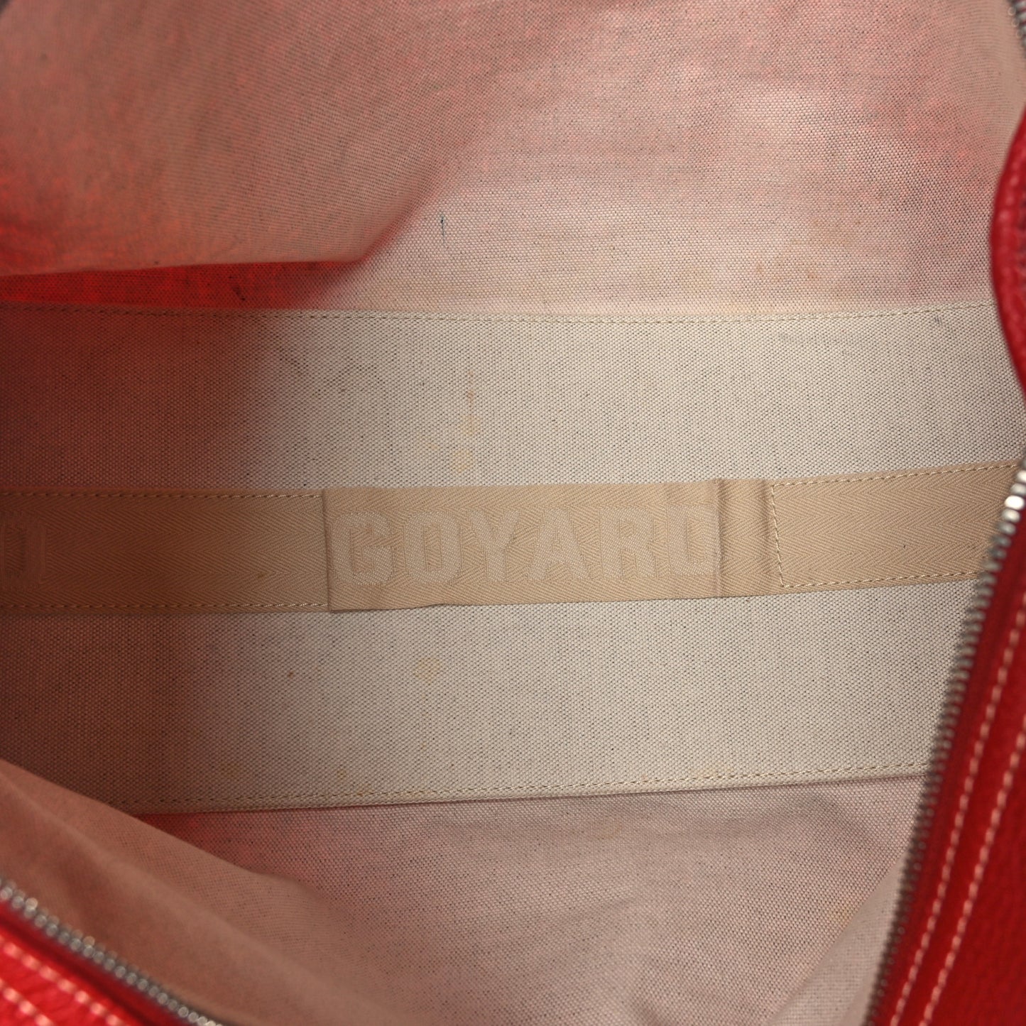 Goyardine Sac Hardy Pet Carrier PM Red