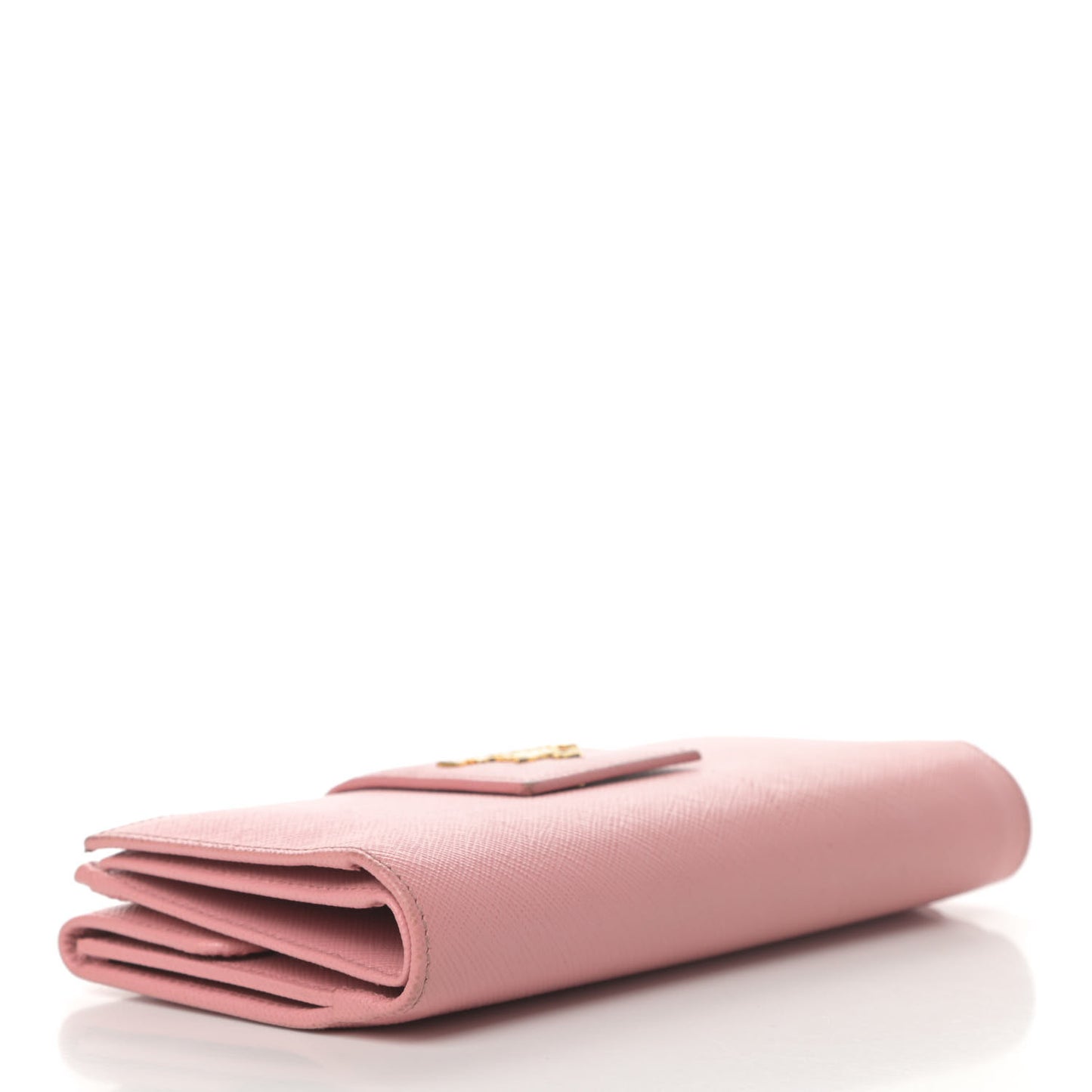 Saffiano Metal Tab Wallet Petalo