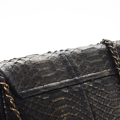 Chanel Metallic Python Hobo Black Gold 8 of 8