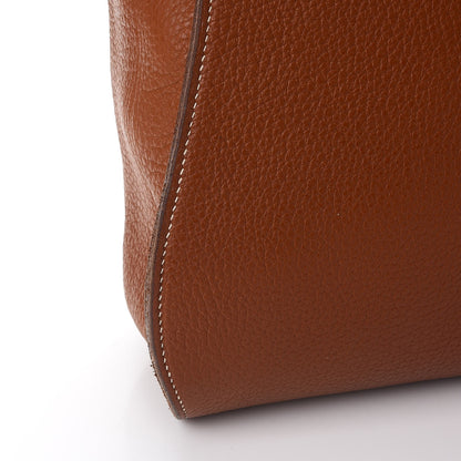 Hermes Taurillon Clemence Sherpa Backpack Gold 9 of 14