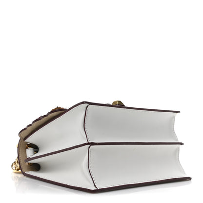 Fendi Vitello Liberty Scalloped Studded Flower Small Kan I Shoulder Bag White Multicolor 4 of 10