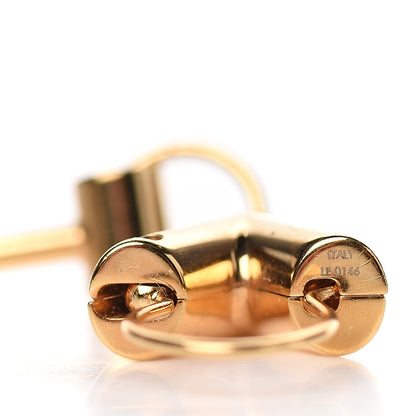 Louis Vuitton Brass Essential V Hoop Earrings Gold 3 of 5