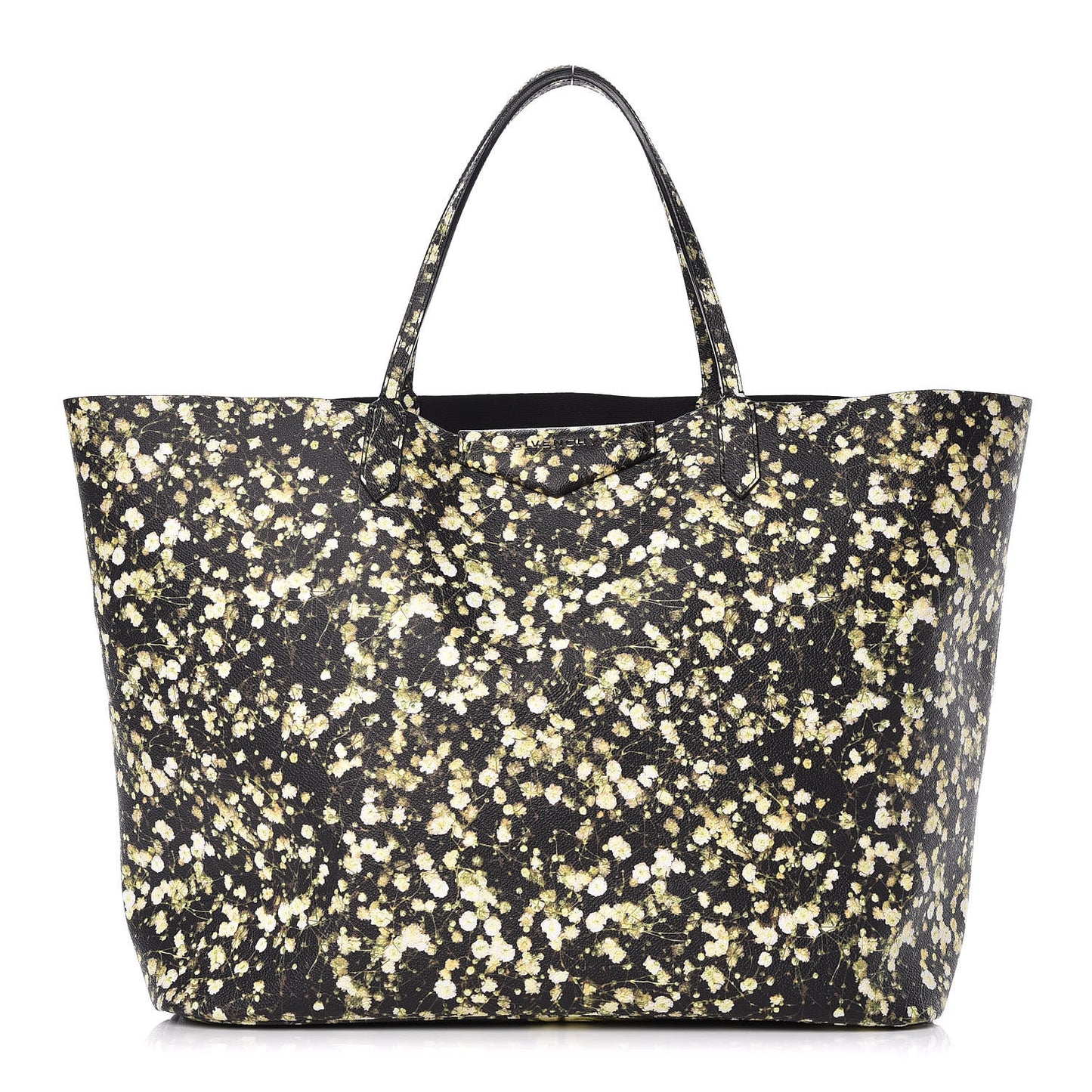 Textured Coated Canvas Baby's Breath Print Large Antigona Tote