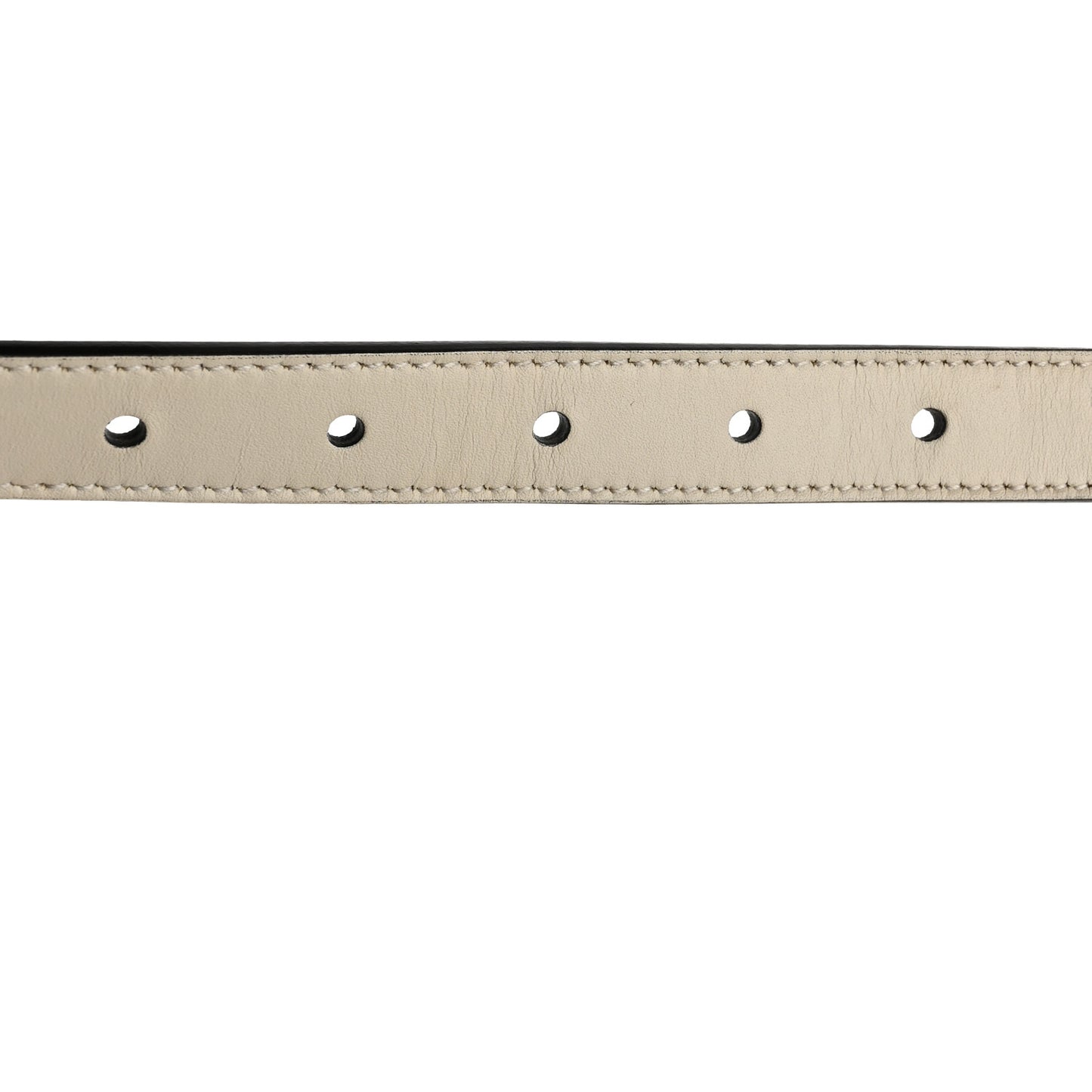 Calfskin Double G 20mm Belt  85 34 Mystic White