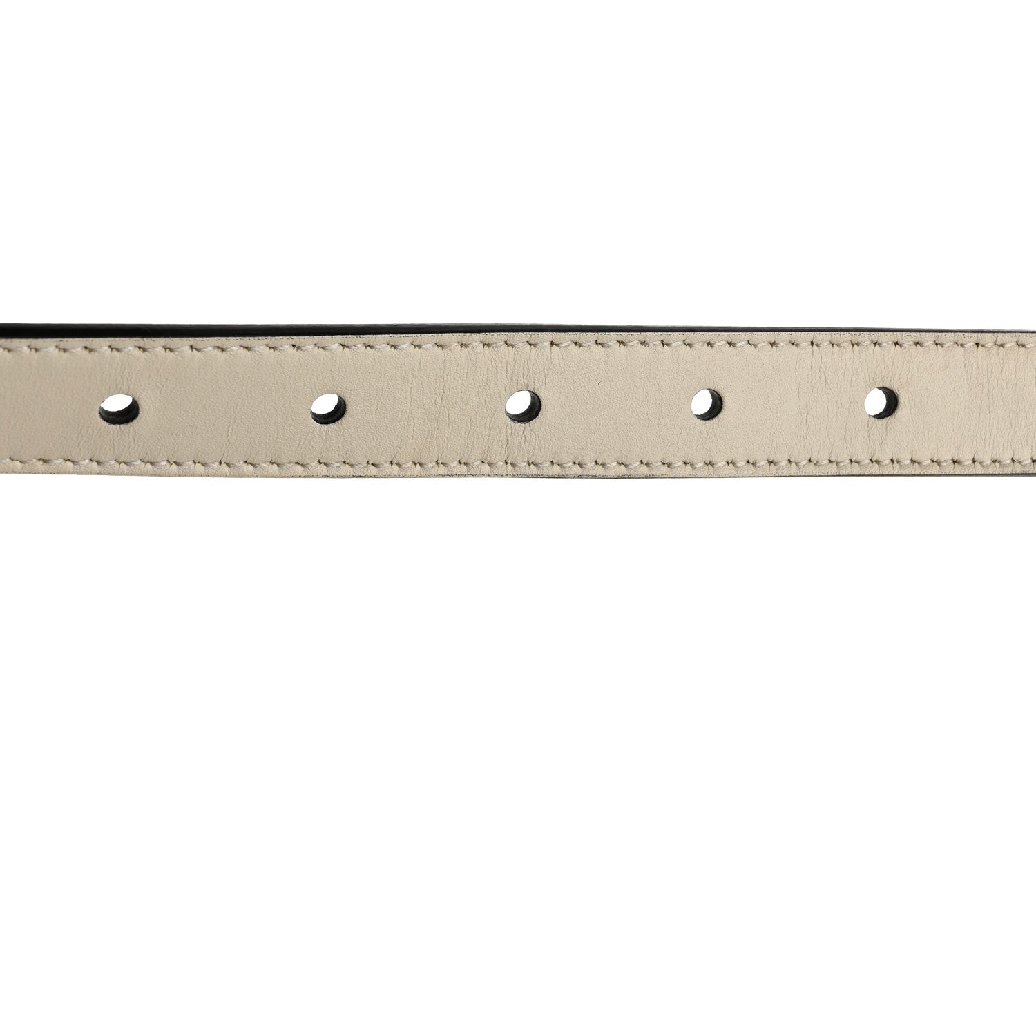 Gucci Calfskin Double G 20mm Belt  85 34 Mystic White 5 of 6