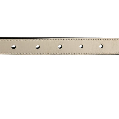 Gucci Calfskin Double G 20mm Belt  85 34 Mystic White 5 of 6