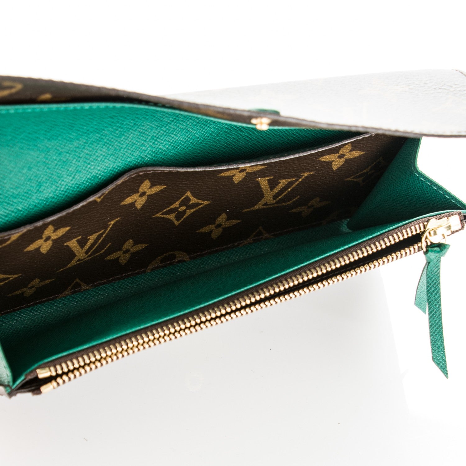 Louis Vuitton Monogram Emilie Wallet Vert 5 of 7