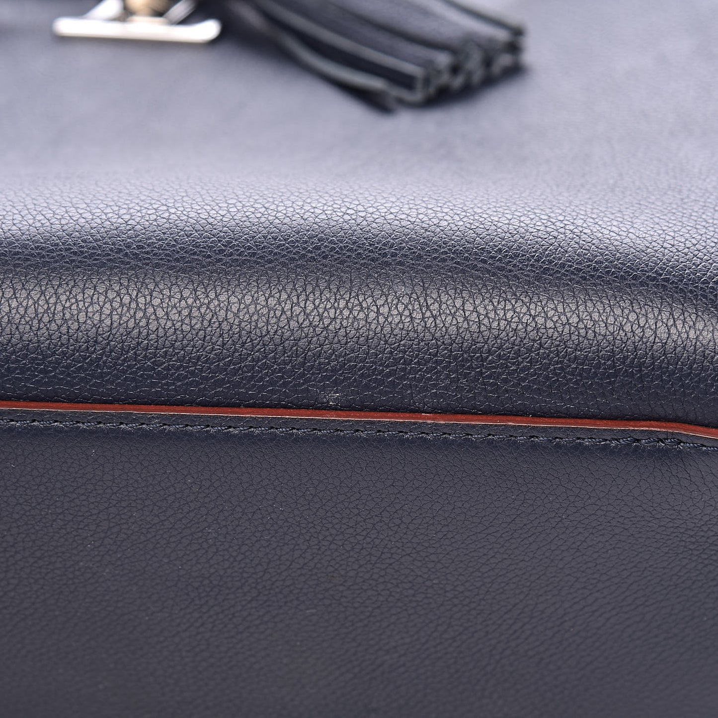 Calfskin Lockmeto Marine Rouge