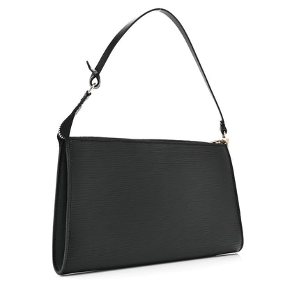 Louis Vuitton Epi Pochette Accessories 24 Black 3 of 10