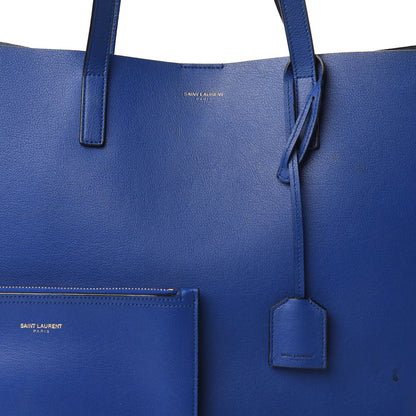 Saint Laurent Calfskin Large Shopping Tote Ultramarine 9 of 10