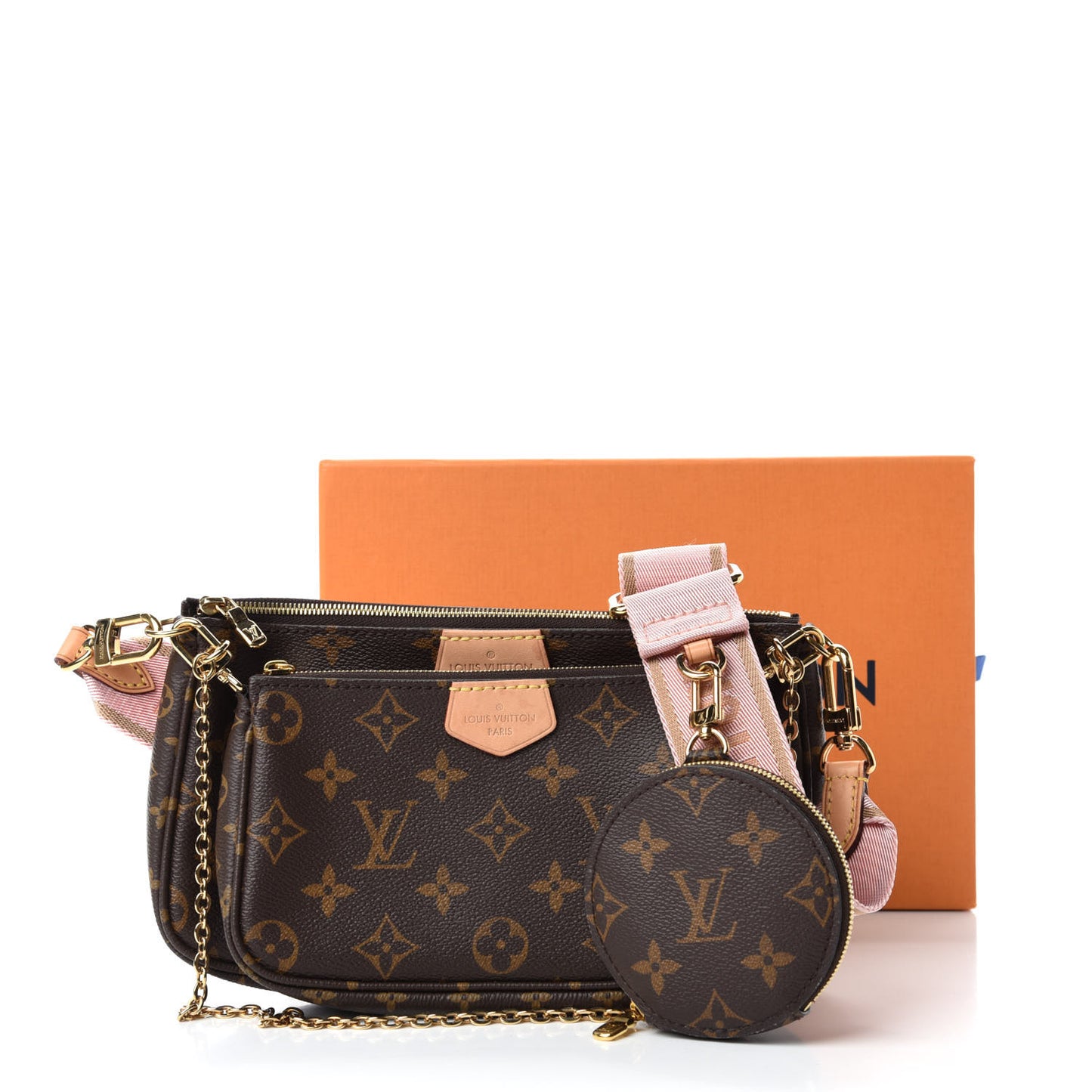 Monogram Multi Pochette Accessories Rose Clair