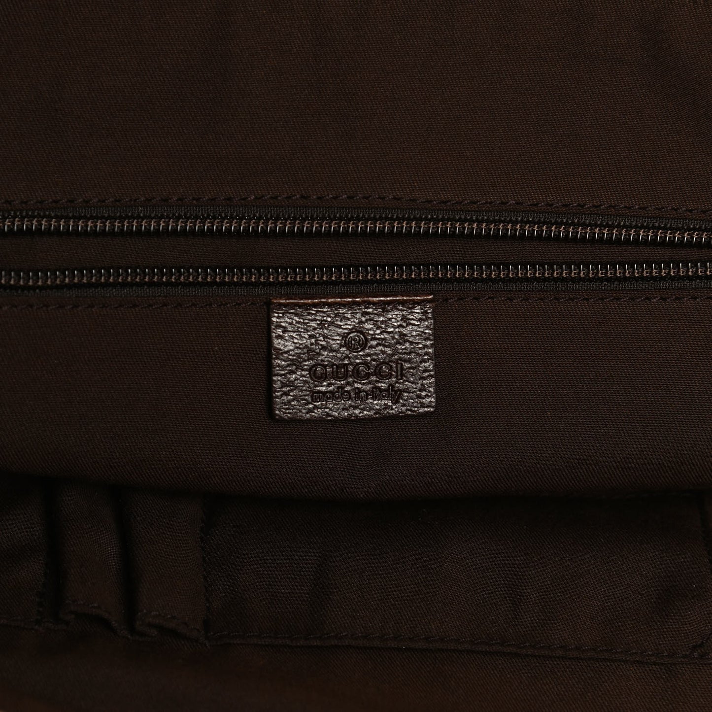 Monogram Large Flap Messenger Bag Beige Dark Brown