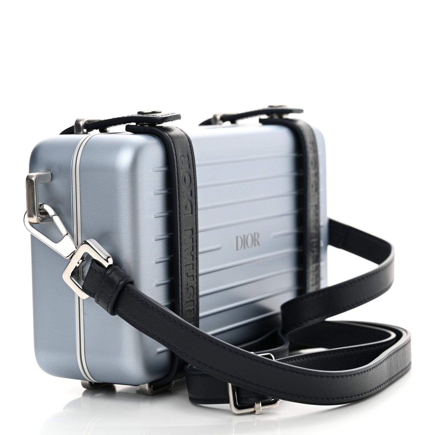 Christian Dior X RIMOWA Aluminum Personal Clutch On Strap Bleu 3 of 10