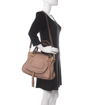 Chloe Nubuck Medium Marcie Satchel Desert Mauve 2 of 12