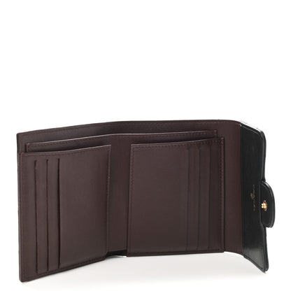 Chanel Lambskin Quilted Compact Flap Wallet Black 5 of 7