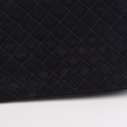 Saint Laurent Suede Mixed Matelasse Triquilt Large Monogram Envelope Satchel Black 17 of 19