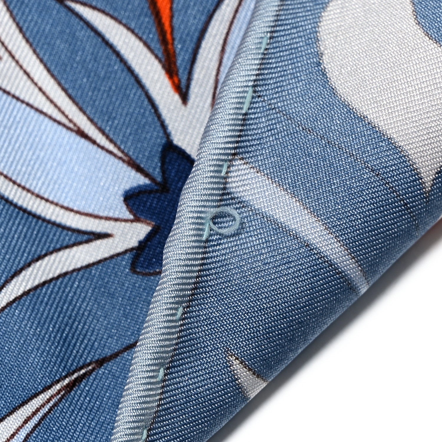 Hermes Silk L’Ivresse de L’Infini Scarf 90 Bleu Capucine 6 of 7