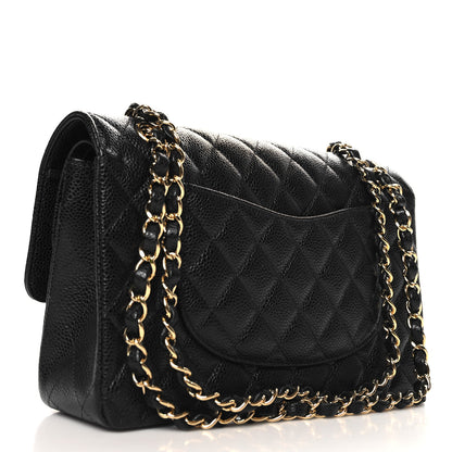 Chanel Caviar Quilted Medium Double Flap Black 3 of 11