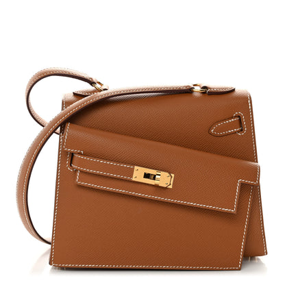 Hermes Epsom Kelly En Desordre Sellier 20 Gold 1 of 12