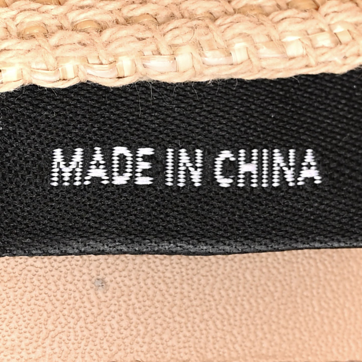 Raffia Logo Tote Naturale