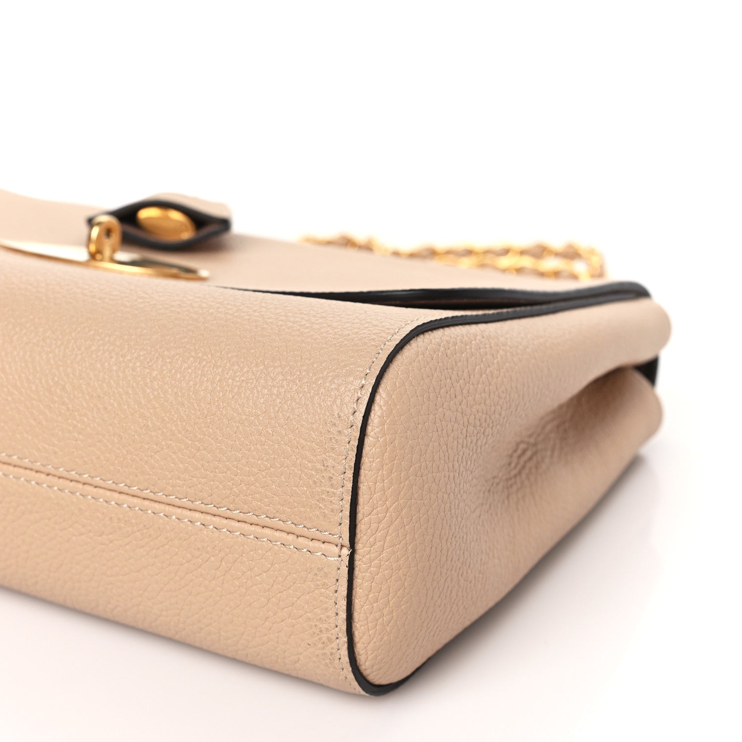 Mulberry Small Classic Grain Calfskin Medium Lily Flap Beige 8 of 8
