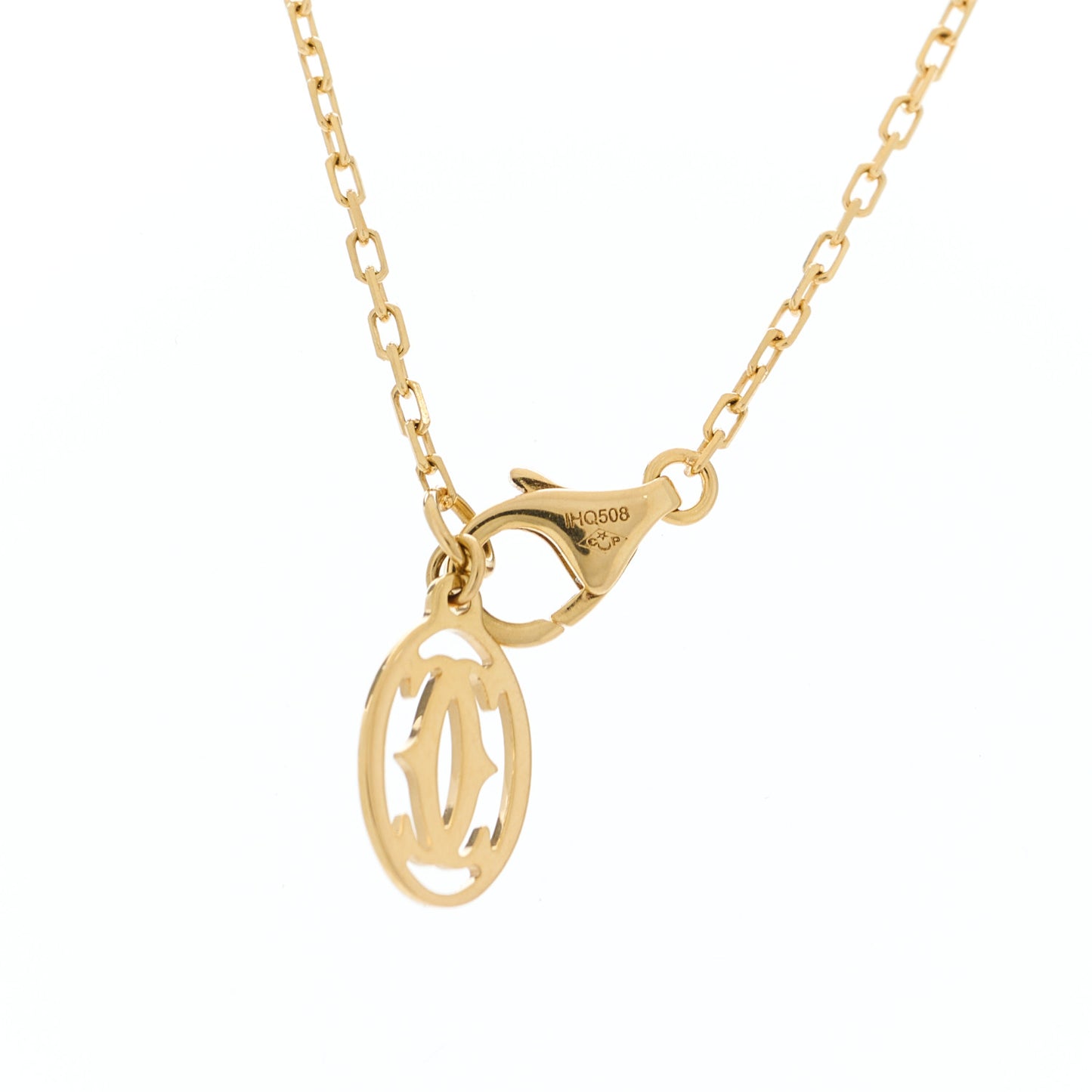 18K Yellow Gold Diamond LM D'Amour Pendant Necklace