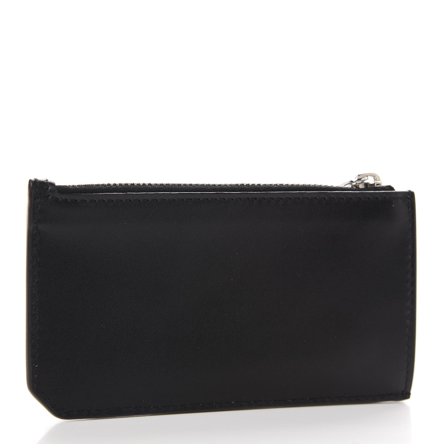 Saint Laurent Calfskin 5 Fragments Zip Pouch Card Holder Black 3 of 7
