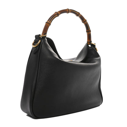 Gucci Softy Wonka Textured Dollar Calfskin Medium Diana Shoulder Bag Black 3 of 10