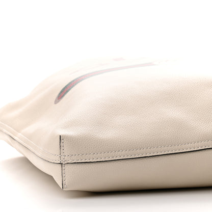 Gucci Calfskin Mens Logo Tote White 8 of 11