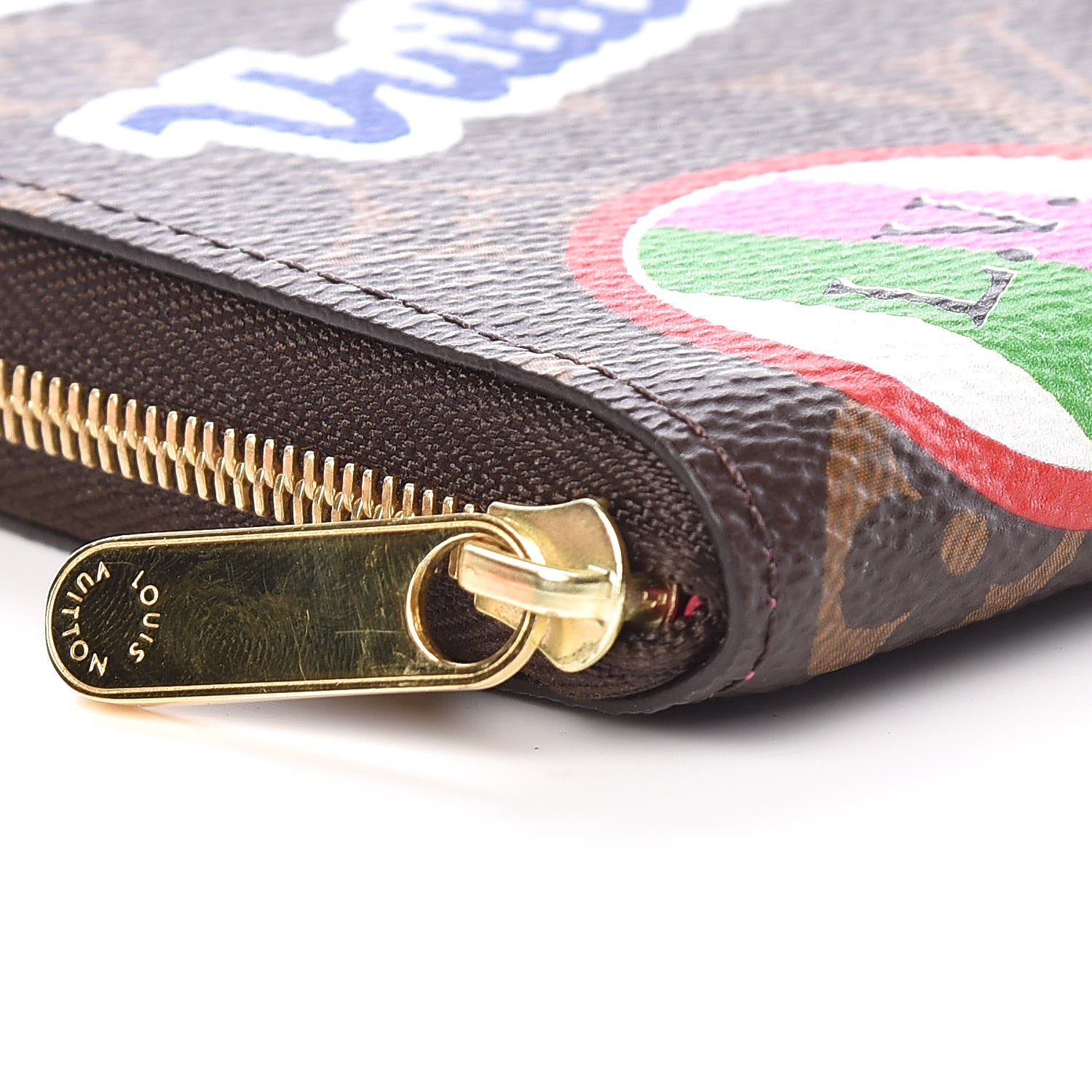 Louis Vuitton Monogram Travel Stickers Zippy Coin Purse 5 of 9