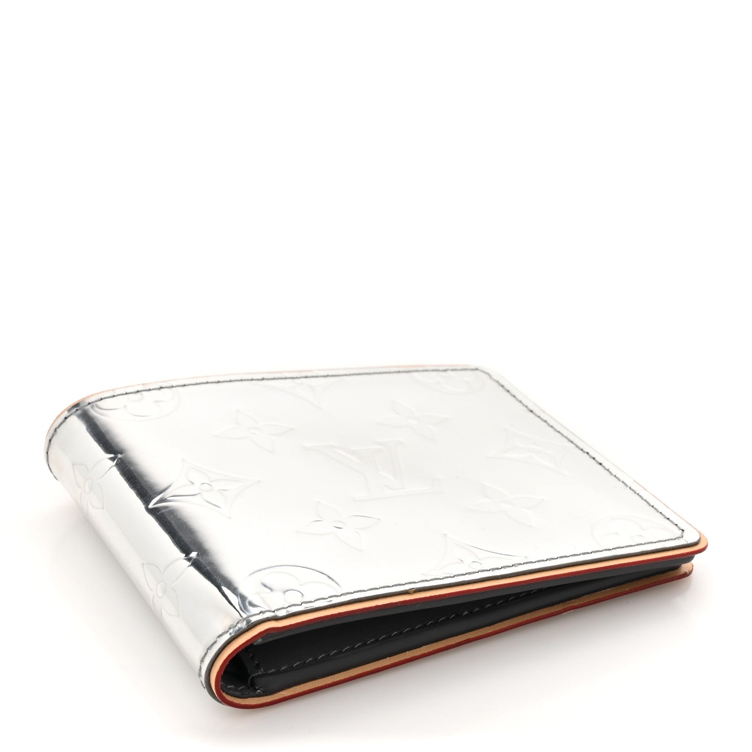 Louis Vuitton Monogram Mirror Slender Wallet Silver 4 of 8