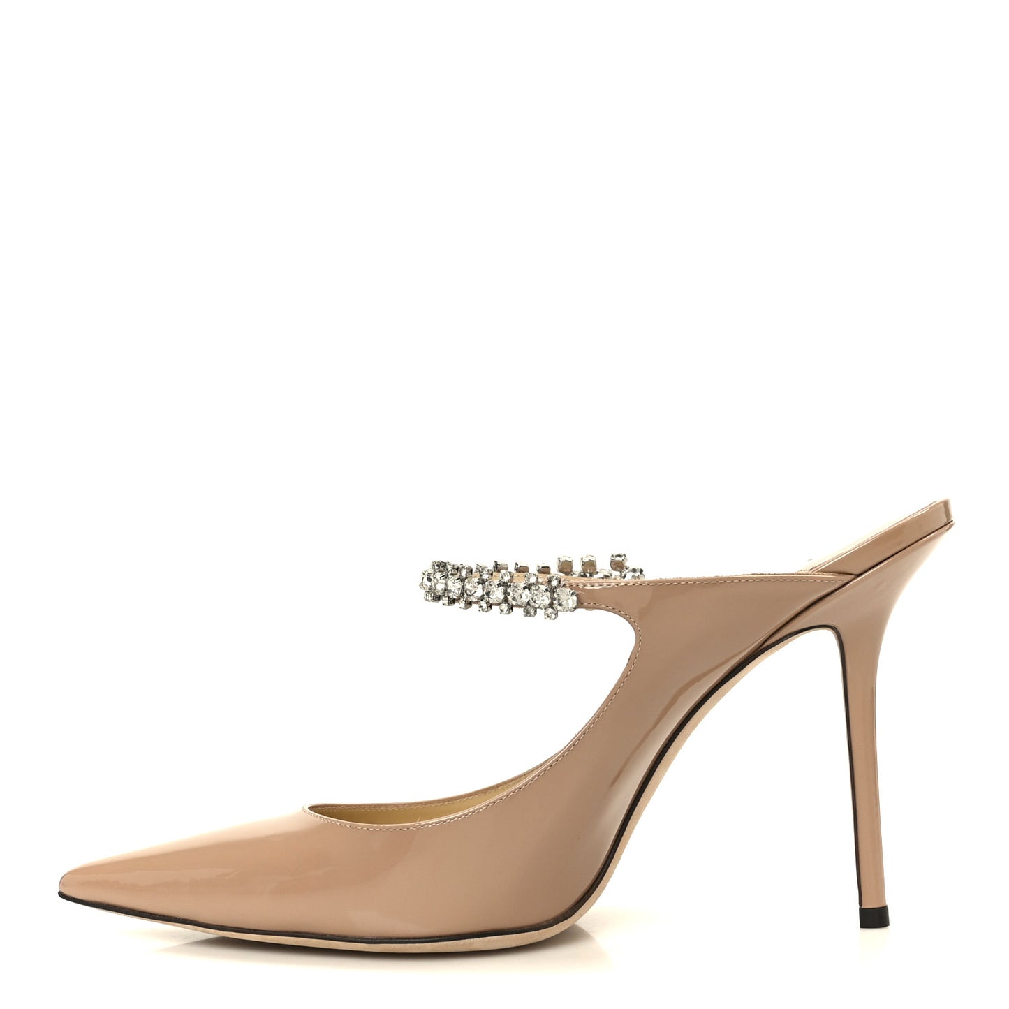 Patent Crystal Bing 100 Pumps 42 Ballet Pink