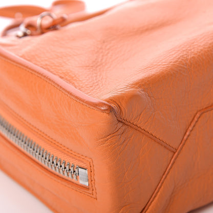 Balenciaga Calfskin Papier Mini A4 Zip Around Tote Orange 12 of 13