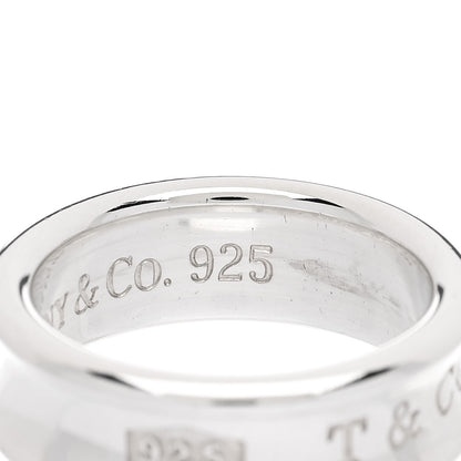 Tiffany Sterling Silver 1837 Band Ring 51 5.75 6 of 6