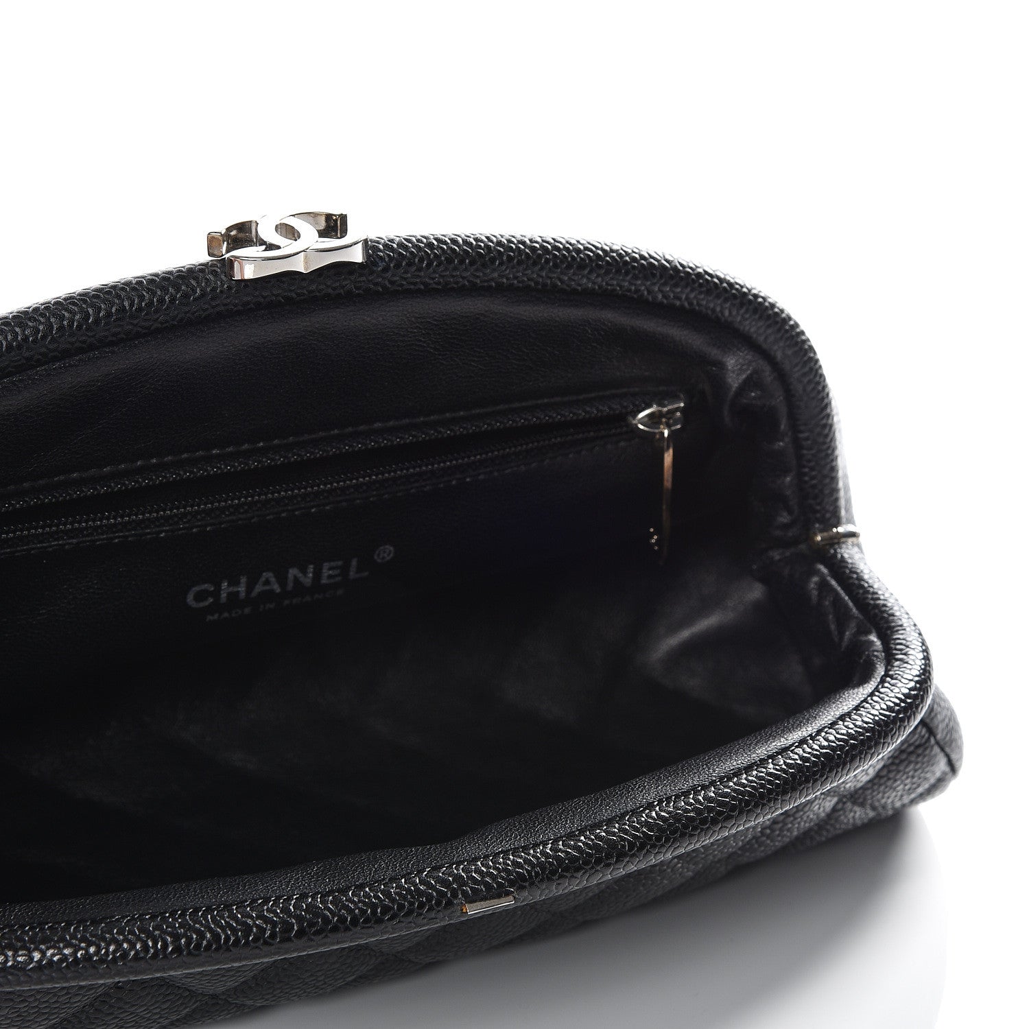 Chanel Caviar Quilted Timeless Clutch Black 4 of 9