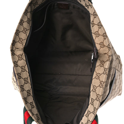 Gucci Monogram Web Large Diaper Tote Brown 5 of 9