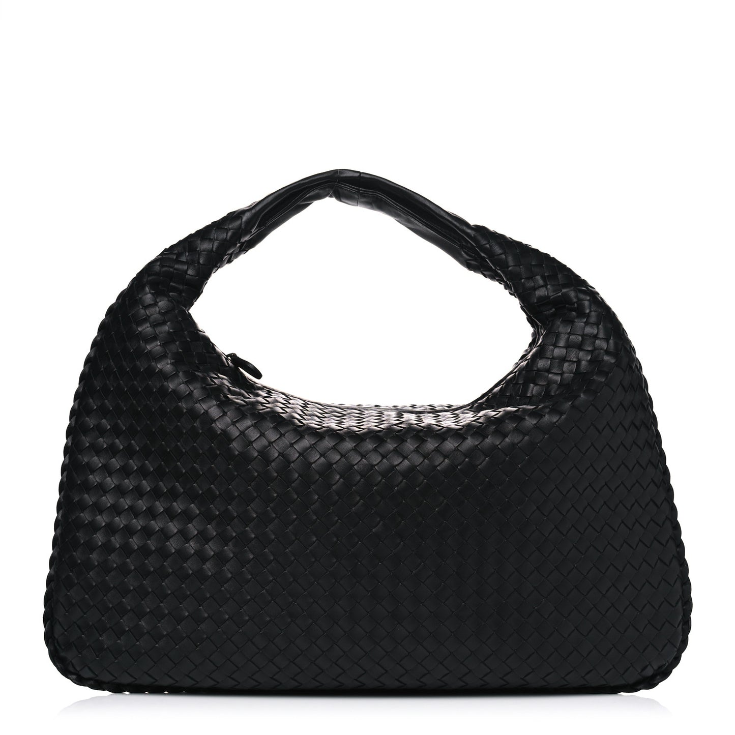 Nappa Intrecciato Large Veneta Hobo Black