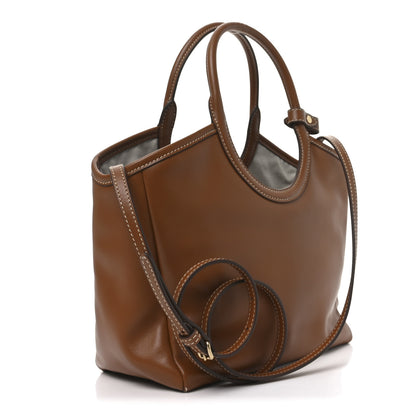 Miu Miu Soft Calf Softy Small Ivy Tote Bag Caramel 3 of 9