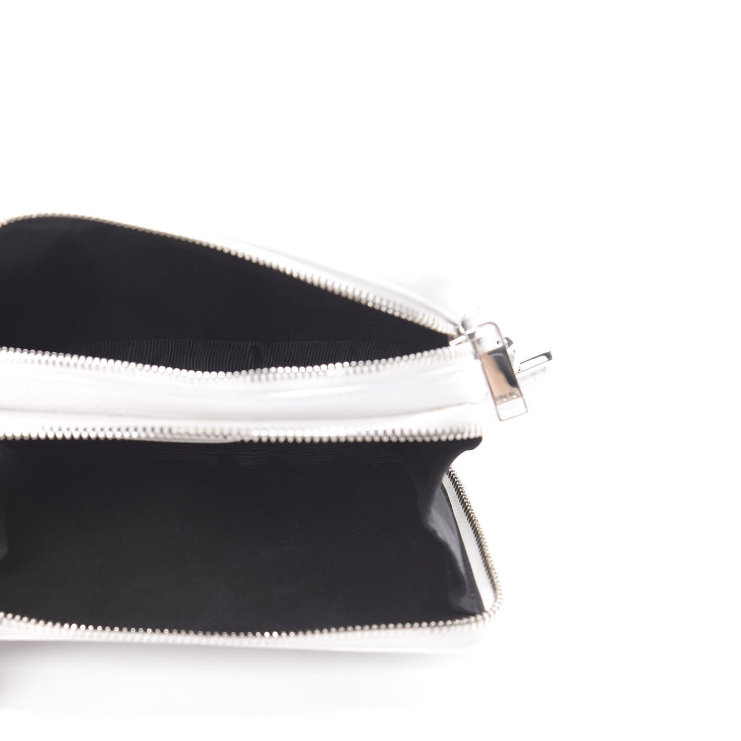 X DANIEL ARSHAM Grained Calfskin Newspaper Messenger White