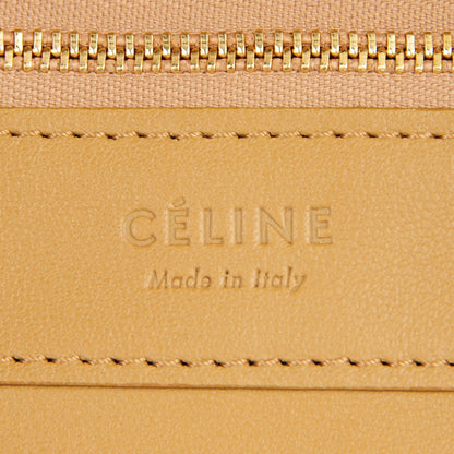 Celine Lambskin Horizontal Bi-Cabas Blue Camel 6 of 8